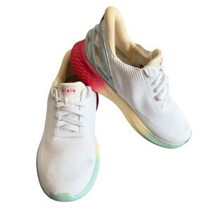 KIZIK Athens Slip On Sneakers Women's 7 Wide White Sunrise Comfort Hands Free